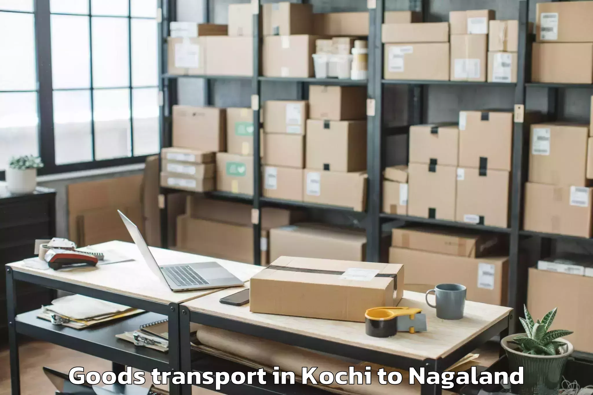 Kochi to Chizami Goods Transport Booking